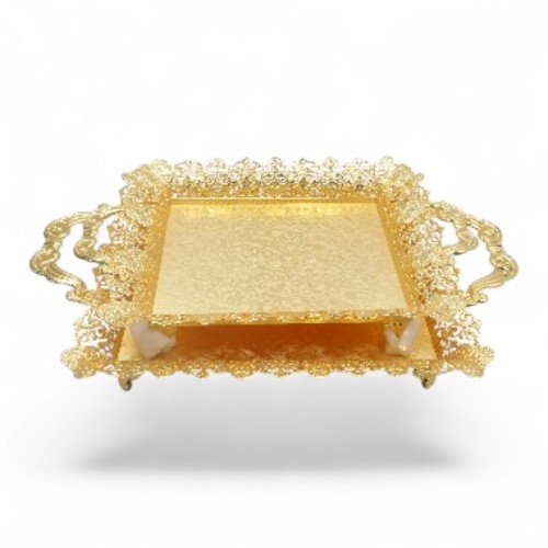 صحون تقديم صغير ذهبي رقم 610247 /610491