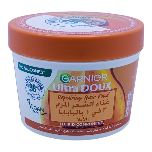 غذاء الشعرالمرمم غارنيية الترا دوكس بابايا وأملا  3*1 390مل