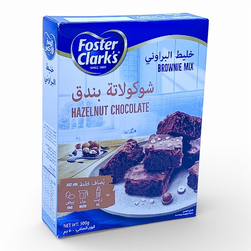 خليط البراوني فوستر كلاركس بالشوكلاتة بندق 500 جرام