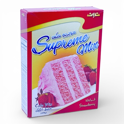 سوبرمكس خليط كيك فراولة 450جم