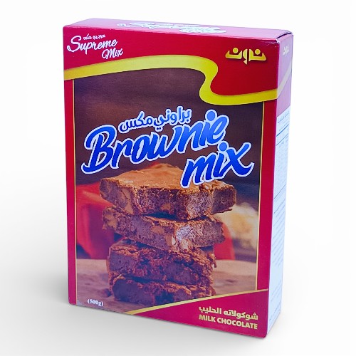 خليط كيك  نون سوبر مكس (براوني مكس) شوكولاتة بالحليب 500 جم