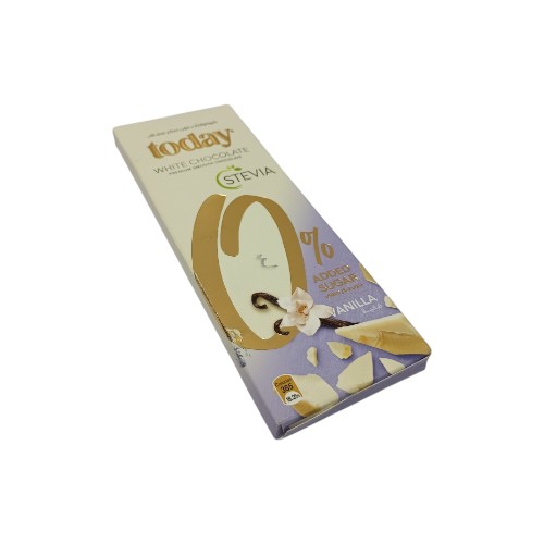 شوكلاتة بيضاء توداي  ستيفيا بالفانيلا بدون سكر 60 جم