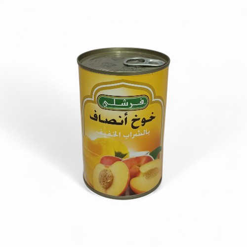 خوخ انصاف فرشلي في شراب خفيف  425 جم