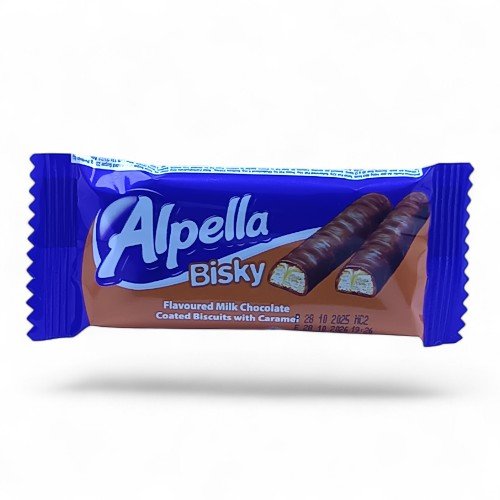 شوكولاتة البيلا مغطئ بنكهة شوكولاتة والحليب مع الكراميل 20 جم