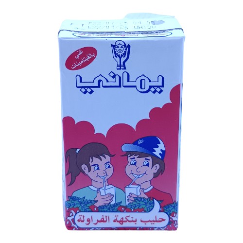 حليب يماني مدارس بالفراولة 125 مل