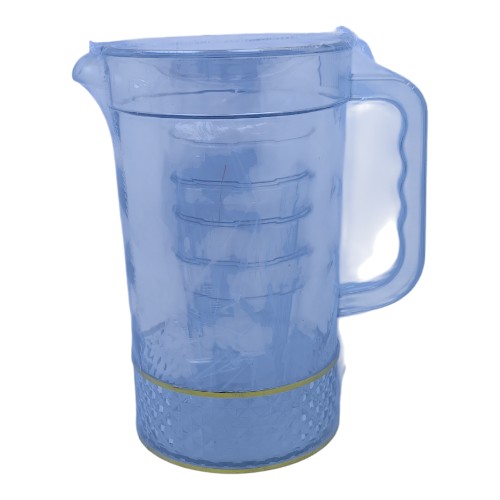 جاك اكريلك شفاف خط ذهبي مع 5 كاسات موديل 1266-6-25