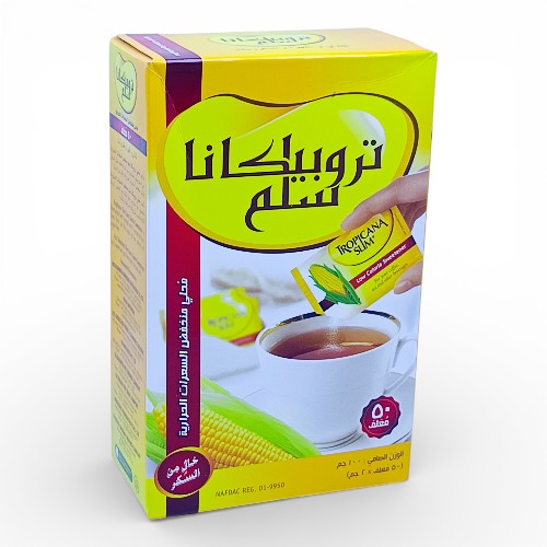 محلي بدون سكر تروبيكانا سلم 50كيس×2جم