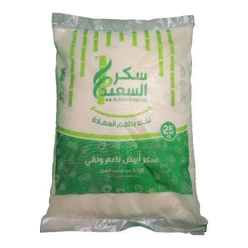 سكر السعيد ابيض ناعم 25كجم كيس